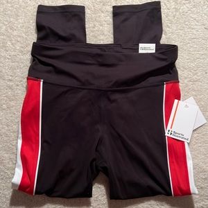 Sports Illustrated High Rise Black/Red Leggings